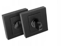 Alubrass Szyld WC rozeta czarny SICZWC