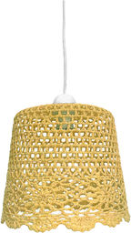Candellux NONNA 31-38494 lampa wisząca abażur ażurowy ze sznurka pomarańczowy 1X60W E27 27 cm