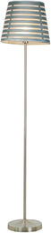 Candellux SEGIN 51-19007 lampa podłogowa szary abażur dekoracyjne wycięcia 1X60W E27 36 cm