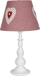 Candellux SWEET 2 41-64189 lampa stołowa abażur różowy romantyczny dekor 1X60W E27 28cm