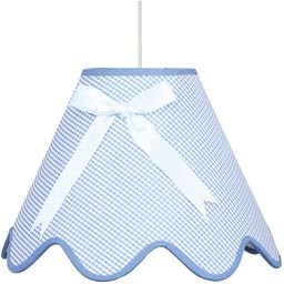 Candellux LOLA 31-04666 lampa wisząca abażur z kokardą niebieski 1X60W E27 40 cm