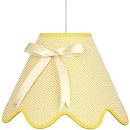 Candellux LOLA 31-04673 lampa wisząca abażur żółty z kokardą 1X60W E27 40 cm