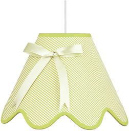 Candellux LOLA 31-14566 lampa wisząca abażur z kokardą pistacja 1X60W E27 40 cm