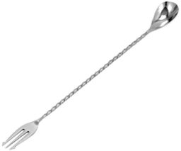 BAR PROFESSIONAL Łyżka barmańska z widelcem BPR-40S