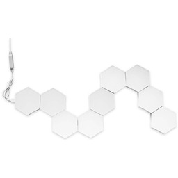 Polux Dekoracyjna lampa ścienna MAYA LED 331458 LED 10W RGBW 9 sześcianów biała