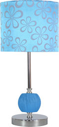Candellux CORT 41-34625 lampa stołowa abażur niebieska 1X60W E27 19 cm