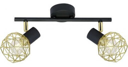 Lampa sufitowa ścienna ACROBAT złota 2xE14