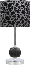 Candellux CORT 41-34632 lampa stołowa abażur czarna 1X60W E27 19 cm
