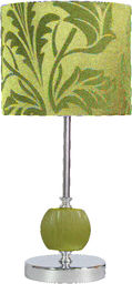 Candellux CORT 41-34724 lampa stołowa abażur walec zielony 1X60W E27 19 cm