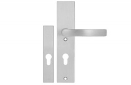 Okucie Gaja Solo ++ dedykowane do antab AXA, rozstaw 72, kolor F6 - stal nierdzewna