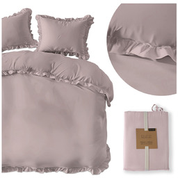 Pościel 160 x 200 3cz Bawełna Pure Z Falbaną 06