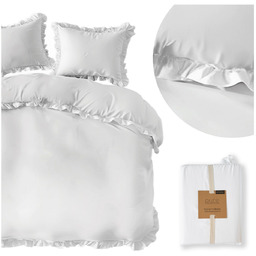Pościel 220 x 200 3cz Bawełna Pure Z Falbaną 01