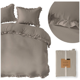 Pościel 220 x 200 3cz Bawełna Pure Z Falbaną 03