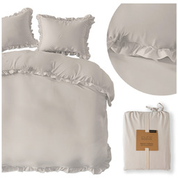 Pościel 220 x 200 3cz Bawełna Pure Z Falbaną 04