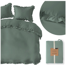 Pościel 220 x 200 3cz Bawełna Pure Z Falbaną 07