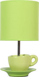 Candellux CYNKA 41-34830 lampa stołowa abażur pistacjowy 1X60W E27 16 cm