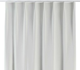 Zasłona na haczykach flex pojedynczych, biały śmietankowy strukturalny, Blackout Semi (Dimout)