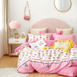 Pościel z satyny bawełnianej dwustronna Mariall PBC-901