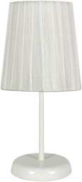 Candellux RIFASA 41-40848 lampa stołowa abażur biała 1X40W E14 14 cm