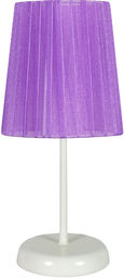 Candellux RIFASA 41-40855 lampa stołowa abażur fioletowa 1X40W E14 14 cm