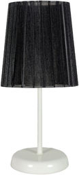 Candellux RIFASA 41-40879 lampa stołowa abażur czarna 1X40W E14 14 cm