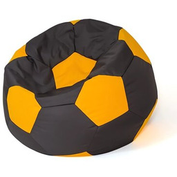 GO GIFT Pufa worek Piłka 10 XL Czarno-żółty 120 cm