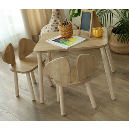 Zestaw dla dzieci stolik i dwa krzesełka Mickey Two Chair Set - Brown