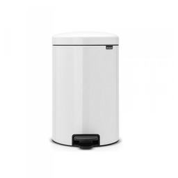 Brabantia Poland Sp. Z.o.o Kosz pedałowy NEWICON 20L White metalowe wiaderko