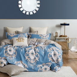 Pościel z satyny bawełnianej dwustronna Mariall PBC-914