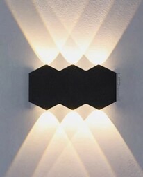 Honeycomb - kinkiet - lampa elewacyjna góra dół LED 6W