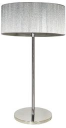 Candellux SOLO 41-27897 lampa stołowa abażur sznurkowy 3X40W E14 chrom 29cm