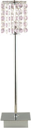 Candellux CLASSIC 41-59584 lampa stołowa kryształki metal fioletowa 1X40W G9 11 cm