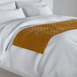 Narzuta hotelowa bieżnik Velvet 60x200cm, miodowy, 60 x 200 cm, Velvet