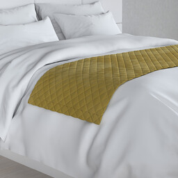 Narzuta hotelowa bieżnik Velvet 60x200cm, oliwkowy zielony, 60 x 200 cm, Velvet