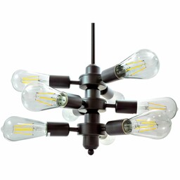 Polux Wisząca lampa Orebro 312501 modernistyczna zwis czarna