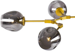 Lampa wisząca MODERN ORCHID-9 złoto szara 150 cm - ST-1232-9 gold smoky - Step Into Design
