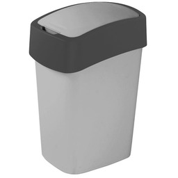 Kosz do segregacji 50 litrów Curver FLIP BIN, szary plastik