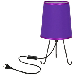 Candellux Fioletowa lampka stołowa z abażurem - D246 D6-M01
