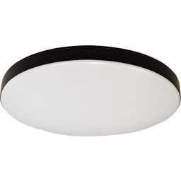 Plafon z czujką ruchu i zmierzchu MAYA BLACK LED 13W PIR szer. 33 cm Czarny