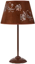 Candellux OFRA 41-15016 lampa stołowa abażur welurowy z roślinnym dekorem 1X60W E27 30 cm