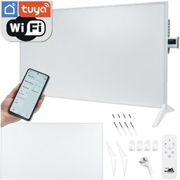 grzejnik na podczerwień Wertberg Ir promiennik panel 600W pilot WiFi Tuya