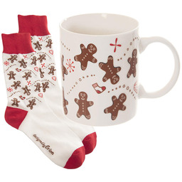 Orion Kubek ceramiczny PIERNICZEK z damskimi skarpetami, 350 ml