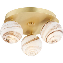 Plafon alabastrowe kule FABIO 6290 złota - Argon