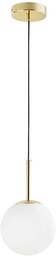 LAMPA WISZĄCA NOWOCZESNA ZŁOTO KLASYCZNE BIAŁA KULA FREDICA 15 LUMINA DECO