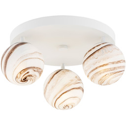 Plafon alabastrowe kule FABIO 6291 biała - Argon