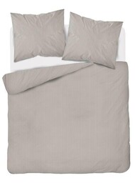 Detexpol Pościel adamaszkowa 180x200 beżowa jednobarwna paski 1 cm Pure