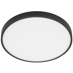 Italux Riberio PLF-75689-BK-3K plafon lampa sufitowa nowoczesny okrągły metal czarny LED 30W 3000K 28cm