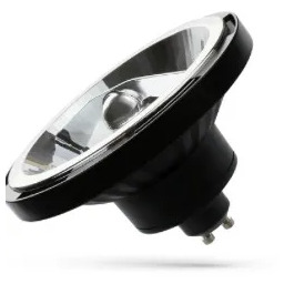 ŻARÓWKA GU10 LED AR111 12W KOLOR CZARNY 3000K
