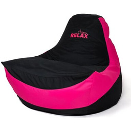 GO GIFT Pufa worek sako Bolid Czarno-różowy XXL