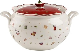 Villeroy & Boch Toy''S Delight Miska do Zupy z Uchwytami, Biały/Czerwony, 3 l